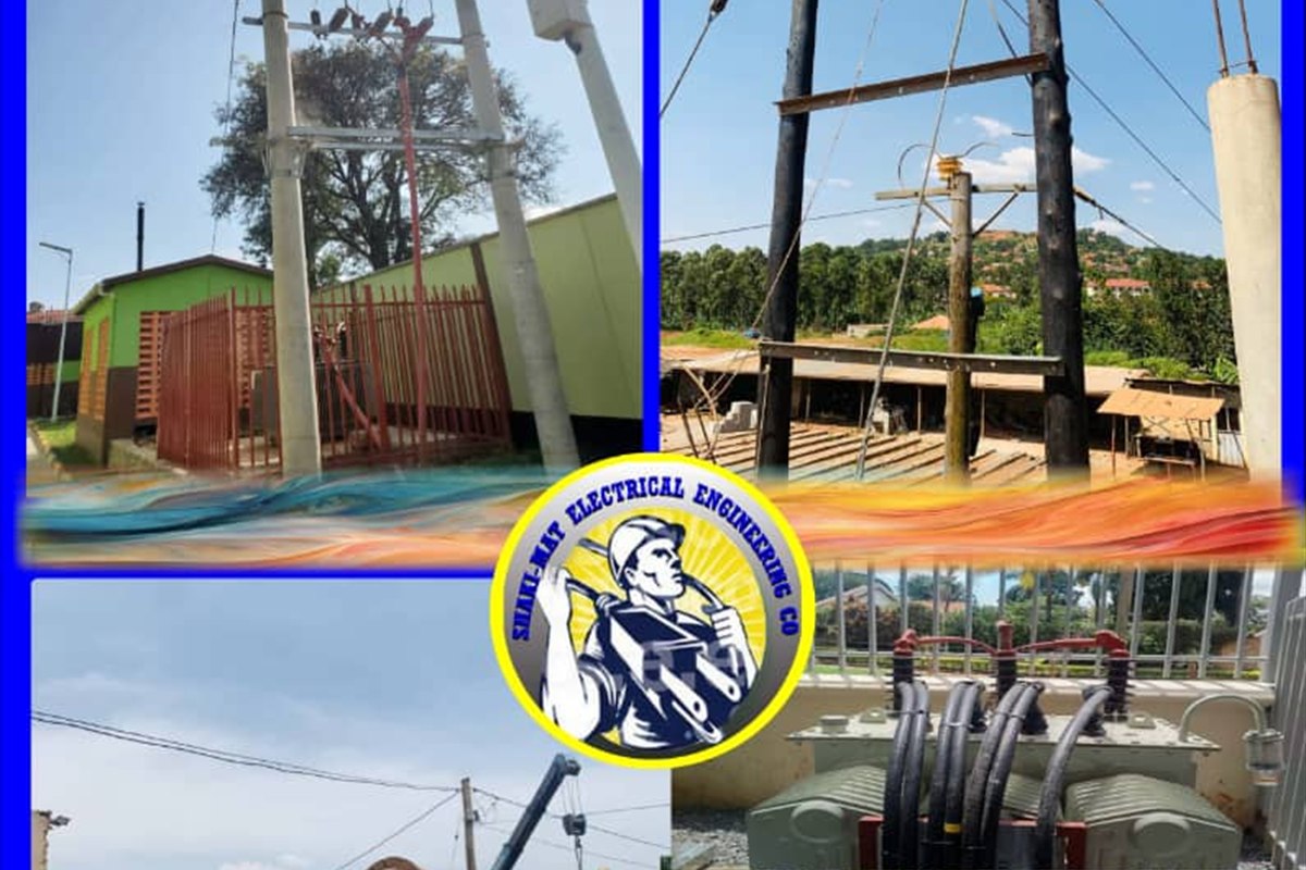 Overhead line construction work